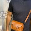 sac cameracase bandoulière cuir gold