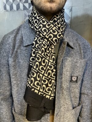 Écharpe viscose Milan monogramme